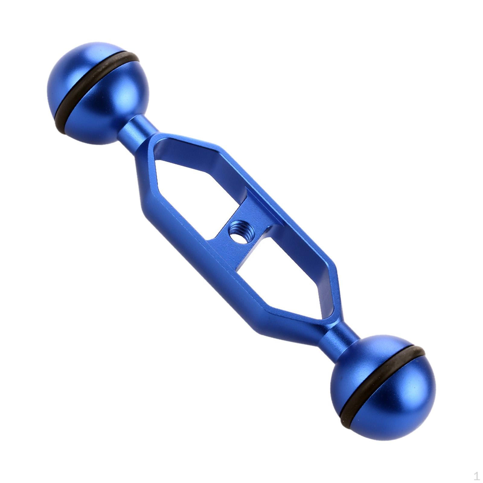 

Aluminum Alloy Underwater Extension Arm Connector Butterfly Clamp Diving Camera Tray Lightweight for