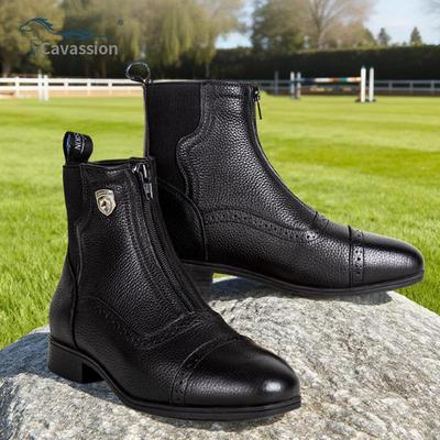 Men's and Women's Professional Cowhide Riding Ankle Boots - New Style 8106118