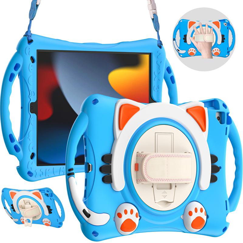 Cartoon Silicone Protective Case for iPad 10.2 inch/Air 10.5, Anti-Fall Shell for Kids