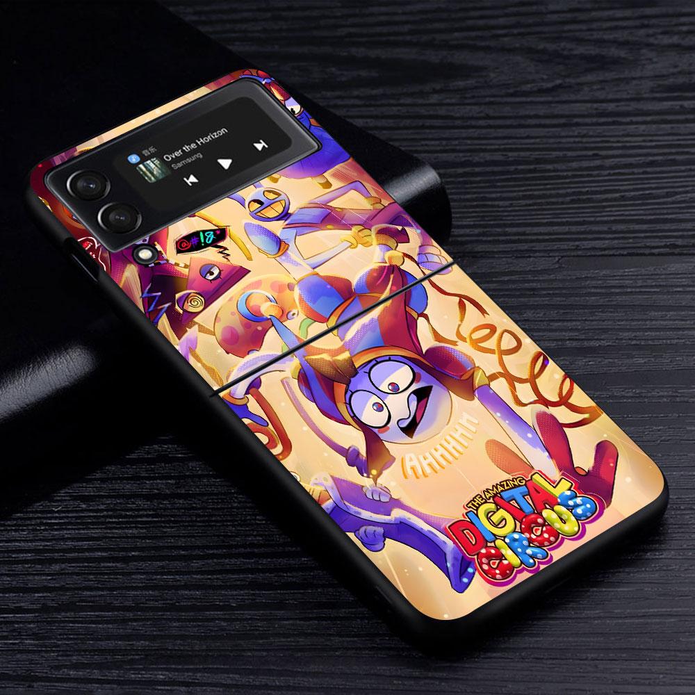 The Amazing Digital Circus Jax Case for Samsung Galaxy Z Flip4 Flip3 5G PC Hard Phone Shell Z Flip 4 3 Black Zflip4 Zflip3 Cover