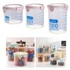 Leakproof Plastic Containers Multipurpose Transparent Kitchen Storage Solution Canister For Cereal Baking Supplies
