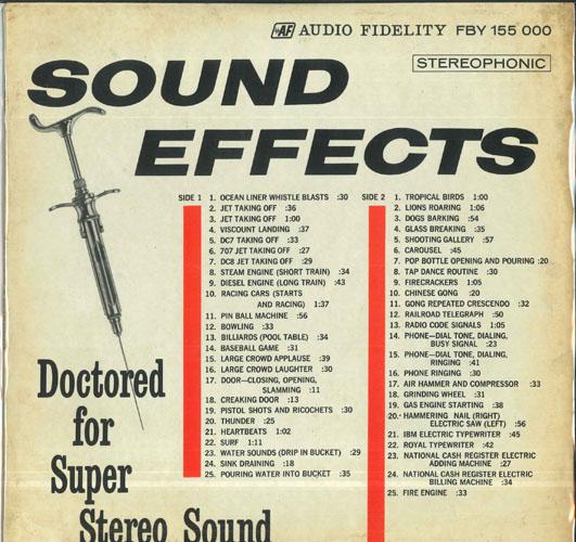 Виниловая пластинка РАЗЛИЧНЫЕ Звуковые Эффекты FBY155000 AUDIO FIDELITY Не Японские Звуковые Эффекты Природа Использованная