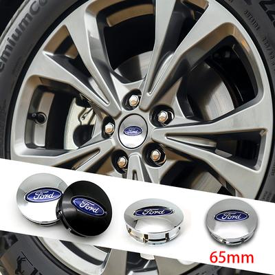 ABS 65mm Car Wheel Center Cap Hub Covers Badge Accessories For Fiesta Mk7 Focus 2 Mk3 F150 Mondeo C-Max Fusion Ranger Escor