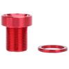 Splined Bottom Bracket Bolts M15*19mm Titanium Bicycle Bike BB Axis Screws Red