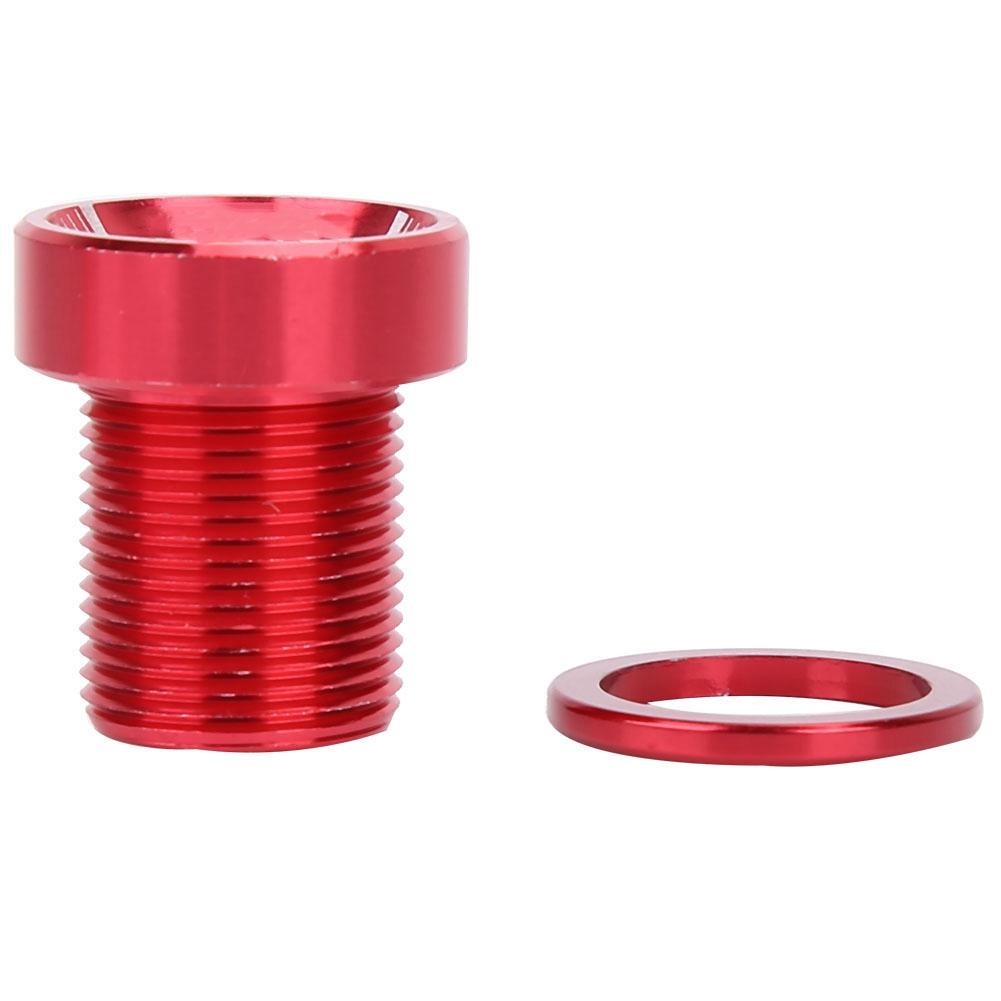 Splined Bottom Bracket Bolts M15*19mm Titanium Bicycle Bike BB Axis Screws Red