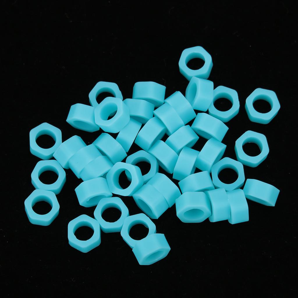 100pcs Dental Code Ring Silicone Instrument Code Circle Autoclavable Dentists Material