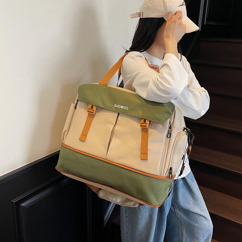 New large-capacity men's and women's short-distance travel bags, sports luggage storage bags, light portable yoga bags