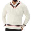 V-neck Long-sleeved Slim-fit Pullover Knit Sweater, New Autumn/winter Style