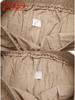Men's Linen Loose Casual Sports Pants with Pockets and Drawstring - Solid Color Trendy Business Pants