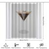 Ungerahmter Martini Cocktail Duschvorhang Tropischer Strandresort Bar Cocktail Lounge Dekor Wasserdichtes Badezimmer Stoffset Vintage