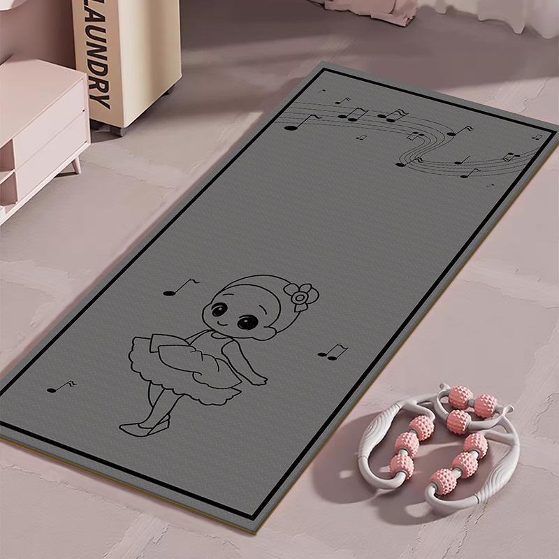 Covoraș de fitness silențios, antiderapant, cu absorbție a șocurilor, pentru sărituri în interior, alergare, dans și yoga