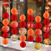 Mid-Autumn Festival Honeycomb Ball Pillar for National Day Mall Decor