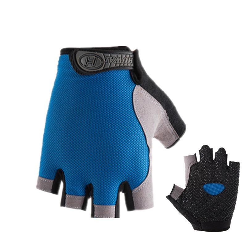 Half Finger Cycling Gloves for Men and Women Anti Slip Shock Absorbing Breathable Summer Bicycle Fingerless Sports Gym Training
