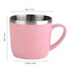 Insulated Wheat Straw Cup Stainless Steel Travel Mug Coffee Mug Water Cup  Office Use