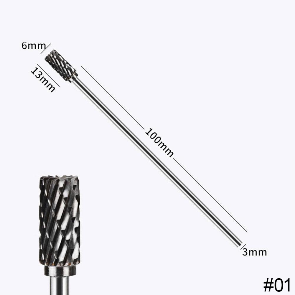 Extra Lang 100mm Rotationsraspel Feile Schnitzen Schleifer Schleifwerkzeuge Hartmetallfräser Legierungsbits Fräser Bohrer Für Metall Wook