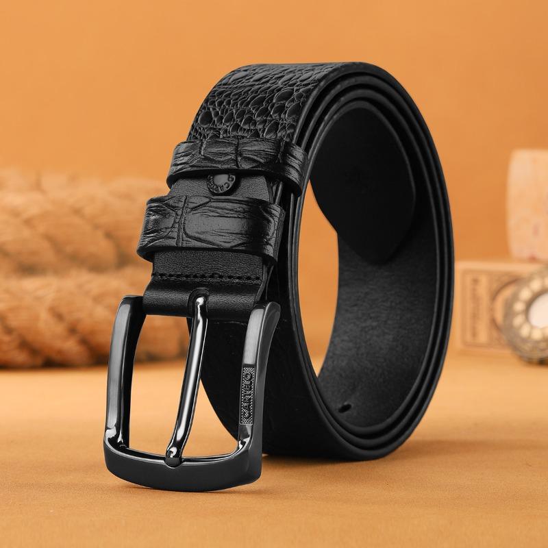 Mei Mary [верхний слой коровьей кожи] мужской ремень из натуральной кожи, высококачественный повседневный ремень с узором под крокодила one size fits all