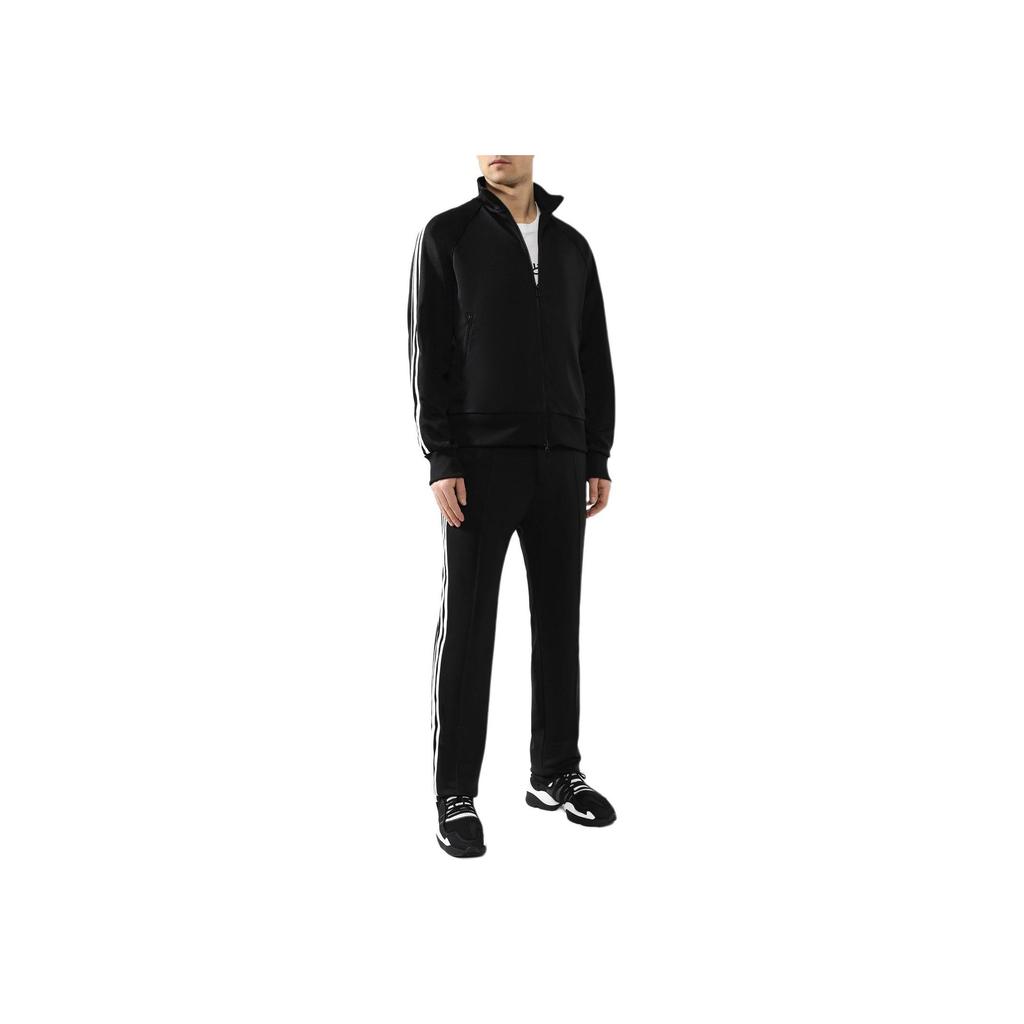 Y-3 Striped Elastic Straight Fit Casual Pants Men Bottoms Black DY7295