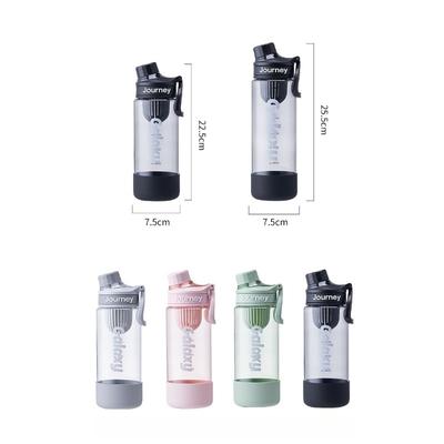 Simple Sport Water Bottle Car Cup Fitness Cup Shatterproof & Leakproof with Tea Filter Portable Plastic Cup