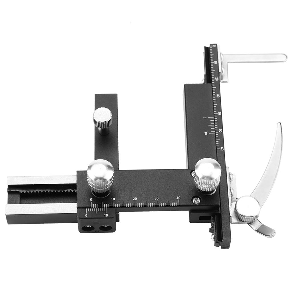 Microscope Accessories Movable Caliper Ruler Mechanical Stage X‑Y Moveable Stage with Scale