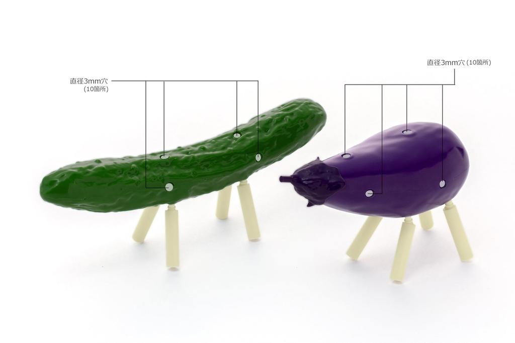 Syuto Spirit Horse Plastic Model Cucumber and Eggplant Scale Assembled Plastic Model 1/1