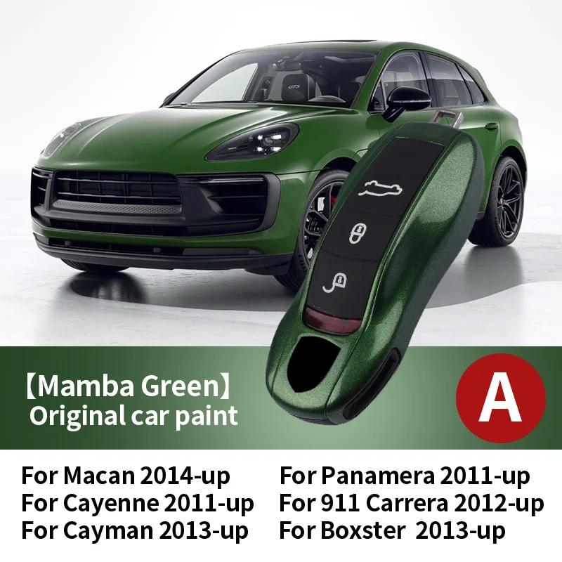 Car Key Paint Protective Case Keyless Cover For Porsche Cayenne Mancan Panamera 911 718 Boxster Cayman Taycan Replacement Shell