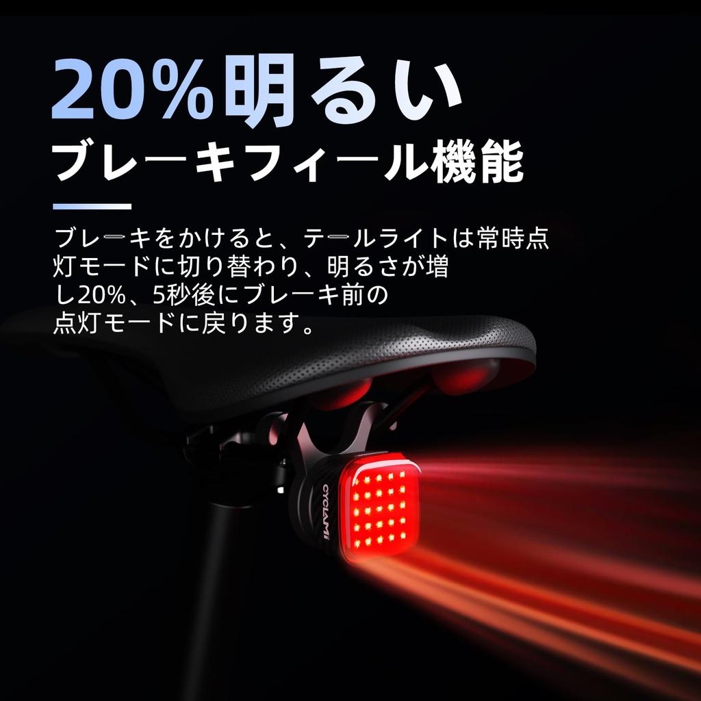 CYCLAMI Rechargeable Bicycle Headlight with Light High IPX6 Outdoor Bike Road Bike Bike Light Set with Suitable for Various Bike Perfect for City