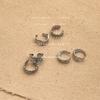 No ear piercings, ear clips are cold, sweet and cool, niche ins silver ear bone clips, earrings wholesale.