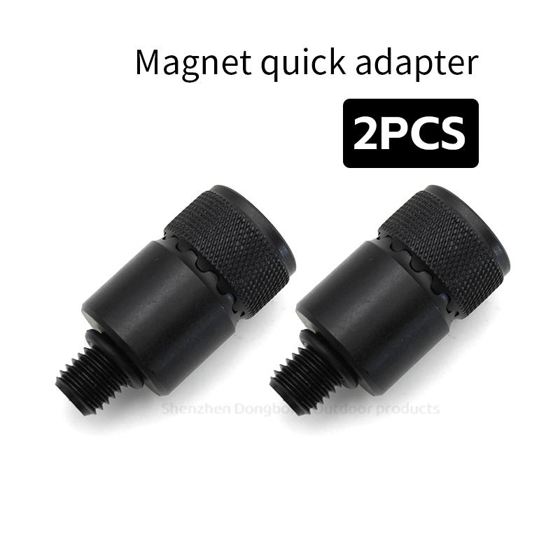 2 Stück Karpfenfischerei Werkzeuge Schnellwechsel-Verbinder Magnetischer Schnelladapter Für Bissanzeiger Perlenketten Swinger Zubehör Tackle