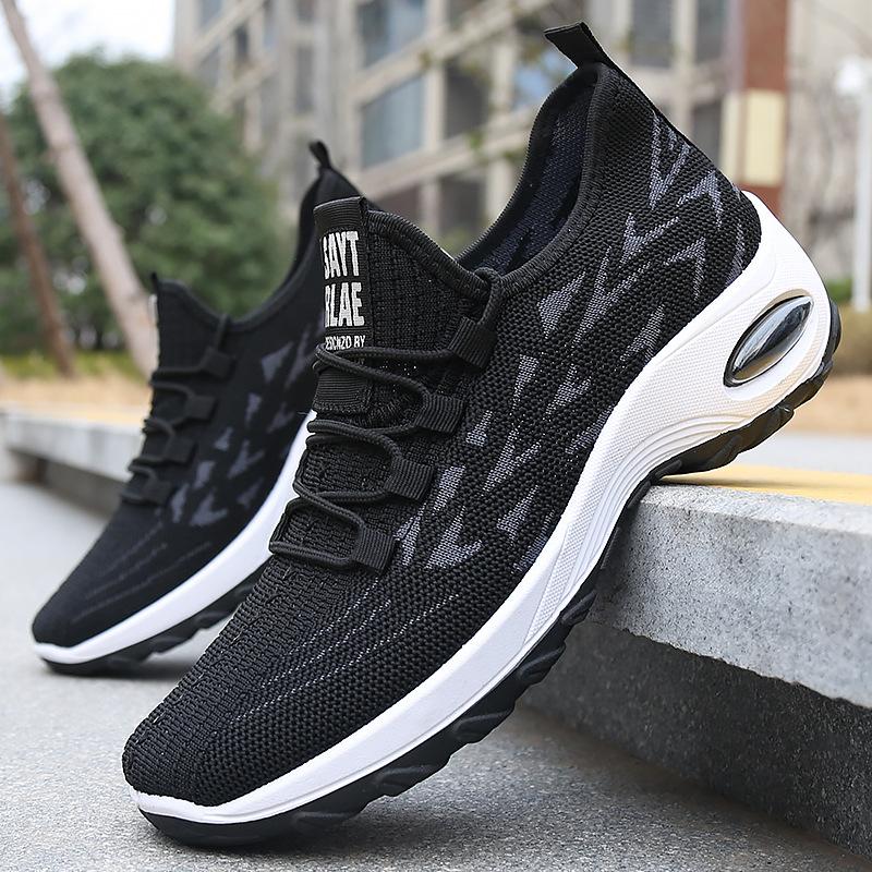 

Flying woven men s shoes spring hs men s casual shoes breathable mesh sneakers men s 45