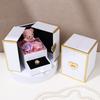 Little Bear Rose Necklace Box: Elegant Light Luxury Preserved Flower for Valentine's & Mother's Day