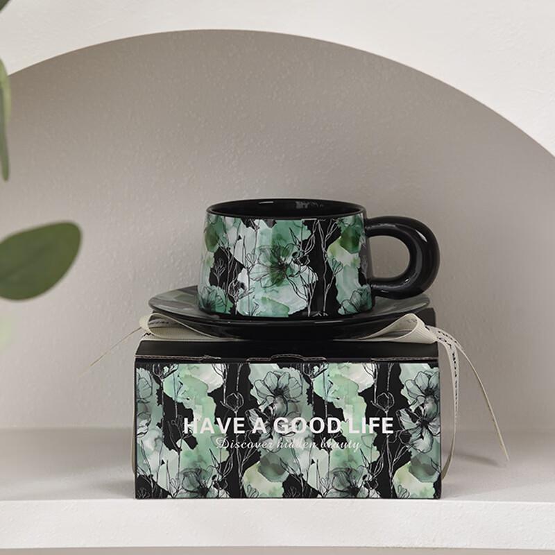 Jun Seventeen WJ Creative Ceramic Coffee Cup & Saucer Set