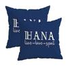 Live Hana, Liefde & Verwennerij Op Bluezipper Design, Decoratieve Kussensloop, 45X45 Cm Kussensloop