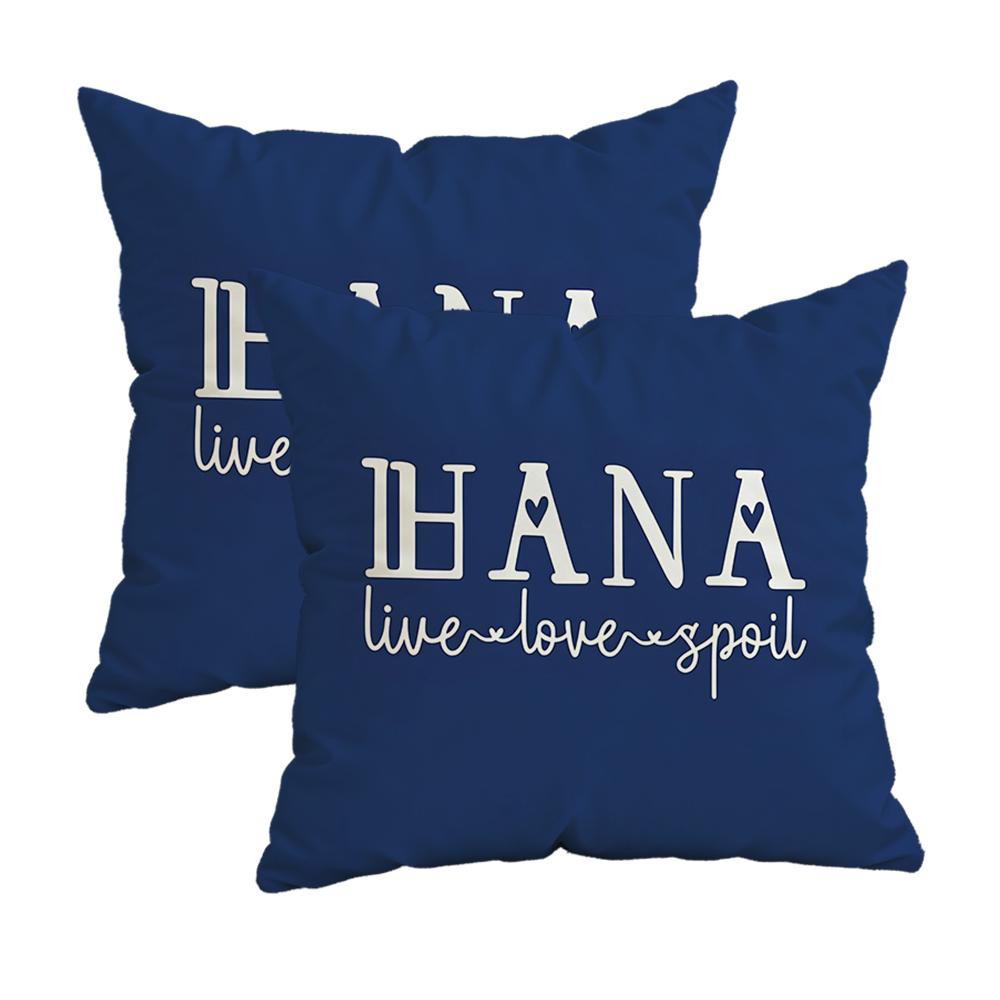 Live Hana, Liefde & Verwennerij Op Bluezipper Design, Decoratieve Kussensloop, 45X45 Cm Kussensloop