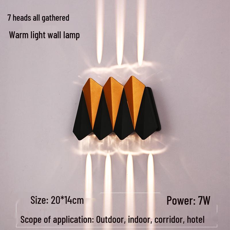 Airplane Series Outdoor Minimalist Wall Light for Villa, Courtyard, Balcony, Corridor, Aisle, or Stairway