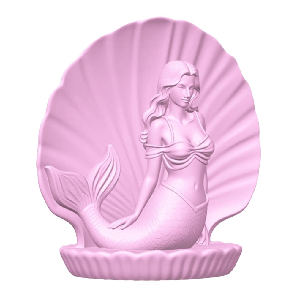 Leichter Luxus Meerjungfrau in Muschel Statue 3D Gedruckt Schreibtisch Dekoration Meerjungfrau Figur Geschenk