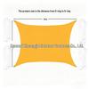 Mango Yellow Four-Corner Triangle Tent: Oxford Cloth Outdoor Rain Shelter & Sunshade Sail