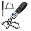 [Hunesuru] Compatible Keychain Genuine Leather Car Key Chain Car Logo