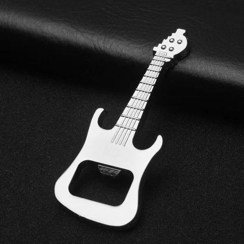 

Магнитная открывалка для бутылок из нержавеющей стали, для гитары, для холодильника, для содовой воды, для стеклянных бутылок, сниматель крышек, кухонный металлический барный инструмент для пива, рефри