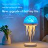 Projection Jellyfish Night Light Adjustable RGB Multiple Colors Jellyfish Table Lamp Ocean Ambient Lighting For Bedroom Decor