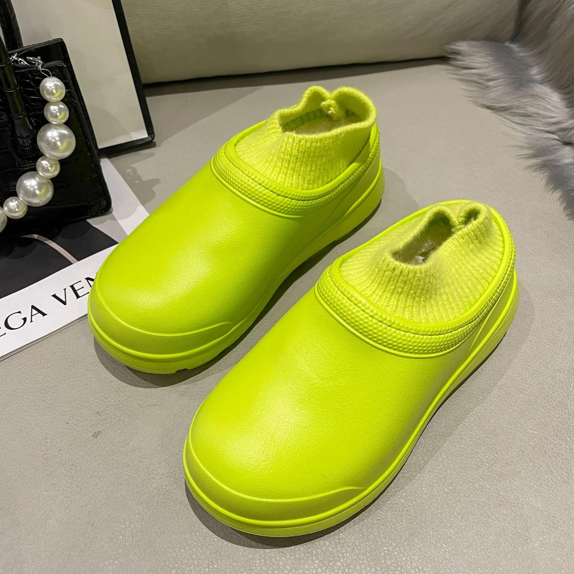 

Winter Couple Cotton Shoes Casual Fashionable Water Shoes Nursing Shoe Kitchen Work Shoe Zapatos Para Hombre Zapatillas Male 35-36