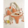 Set Bikini Costume da Bagno da Donna Multicolore Tessuto Reversibile Laccetti Laterali Costume da Bagno 0881