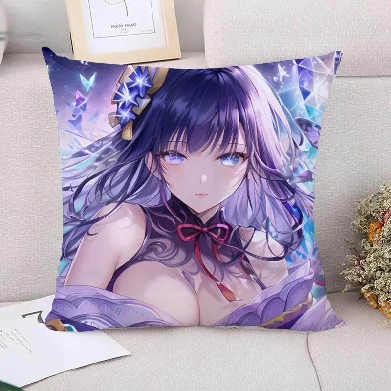 Genshin Impact Decorative Cushions for Sofa Cushion Covers Luxury Pillow Cover  Car Decoration Fall Decor Pilow Cases