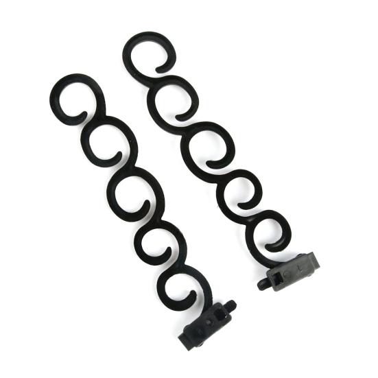 

2шт волшебная рыбья кость волна инструмент для укладки волос ролик DIY клип Braider плетение волос чёрный