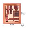 Hengfang, 11-Piece Beauty Makeup Gift Box, Pumpkin Color, Student, Matte Lipstick, Eyeliner, 9091E