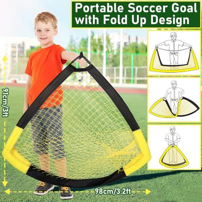 But de football - happy jump - pop up - 1,5 m - portable - résistant aux intempéries