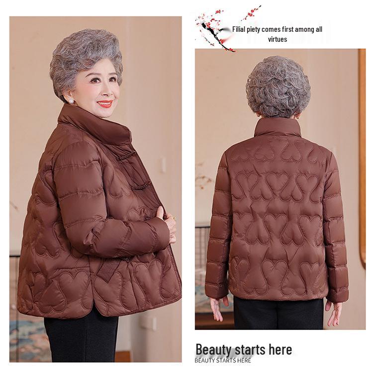Mamas Winter Daunenjacke - Stilvoll, Kälteschutz, Schmale Passform für Frauen mittleren Alters & Oma