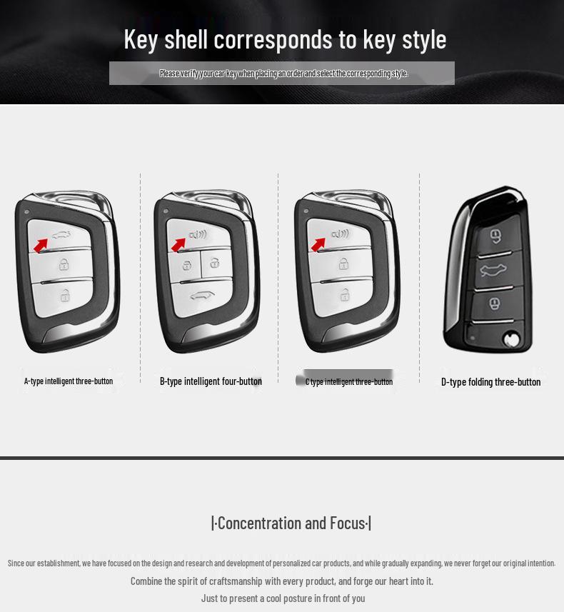 JAC Car Series Key Cover: Fashionable, Personalized Remote Control Shell with Buckle Design