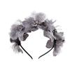 Elegant Bridal Headwear Solid Color Hair Garland New Bride Headdress  Photography Accessories