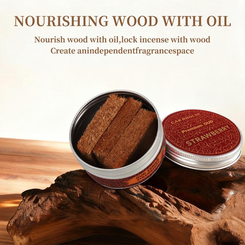 1Pcs Long-Lasting Auto Wood Blocks Perfume Car Solid Aromatherapy Air Freshener Car Deodorant Odor Remova Car Decoration