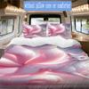 Glamorous Pink Fox Pattern Bedding,Quilt Set Quilt Cover Pillowcase Home Birthday Gift (1*duvet Cover+2*pillowcase,without core)ZSJT0917212